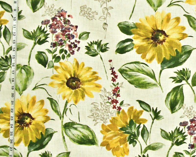 Sunflower Fabric by The Yard 3D Floral Upholstery Fabric Yellow Flowers  Indoor Outdoor Fabric Botanical Floral Print Girly Romantic Decorative  Fabric