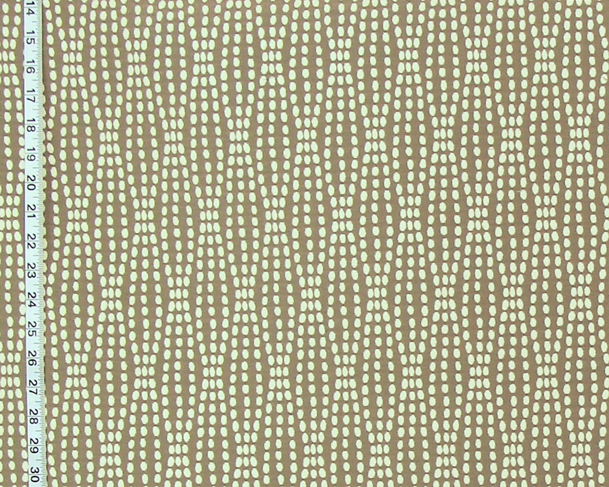 TAUPE GREY POLKA DOTTED FABRIC