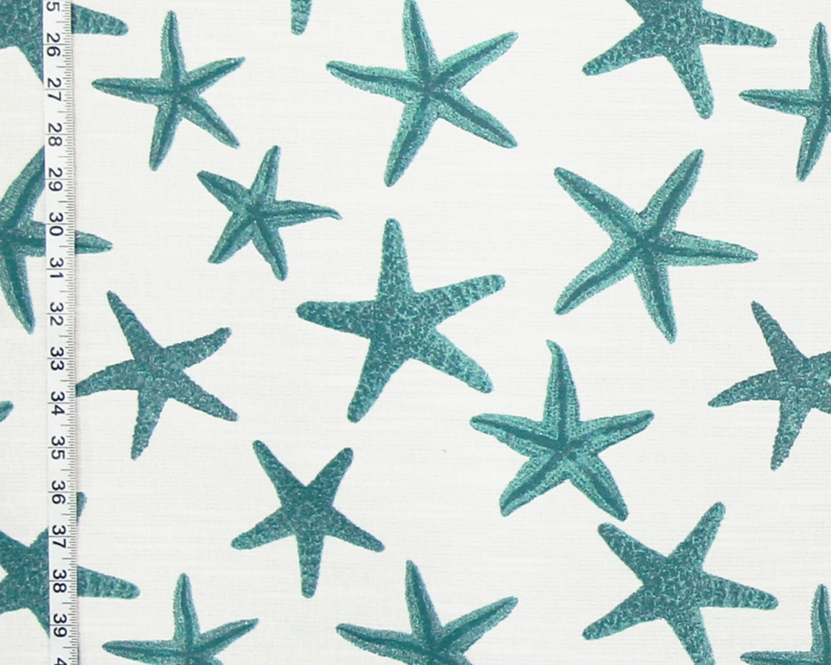 TEAL STARFISH FABRIC