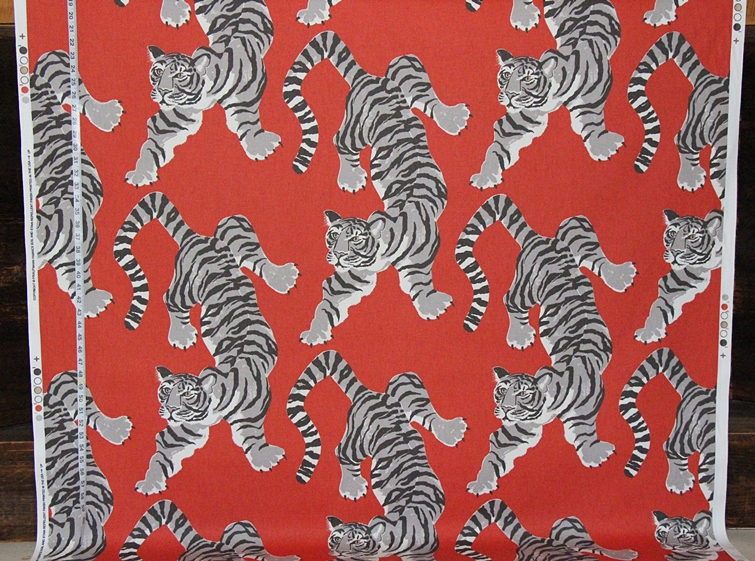 ORANGE TIGER FABRIC