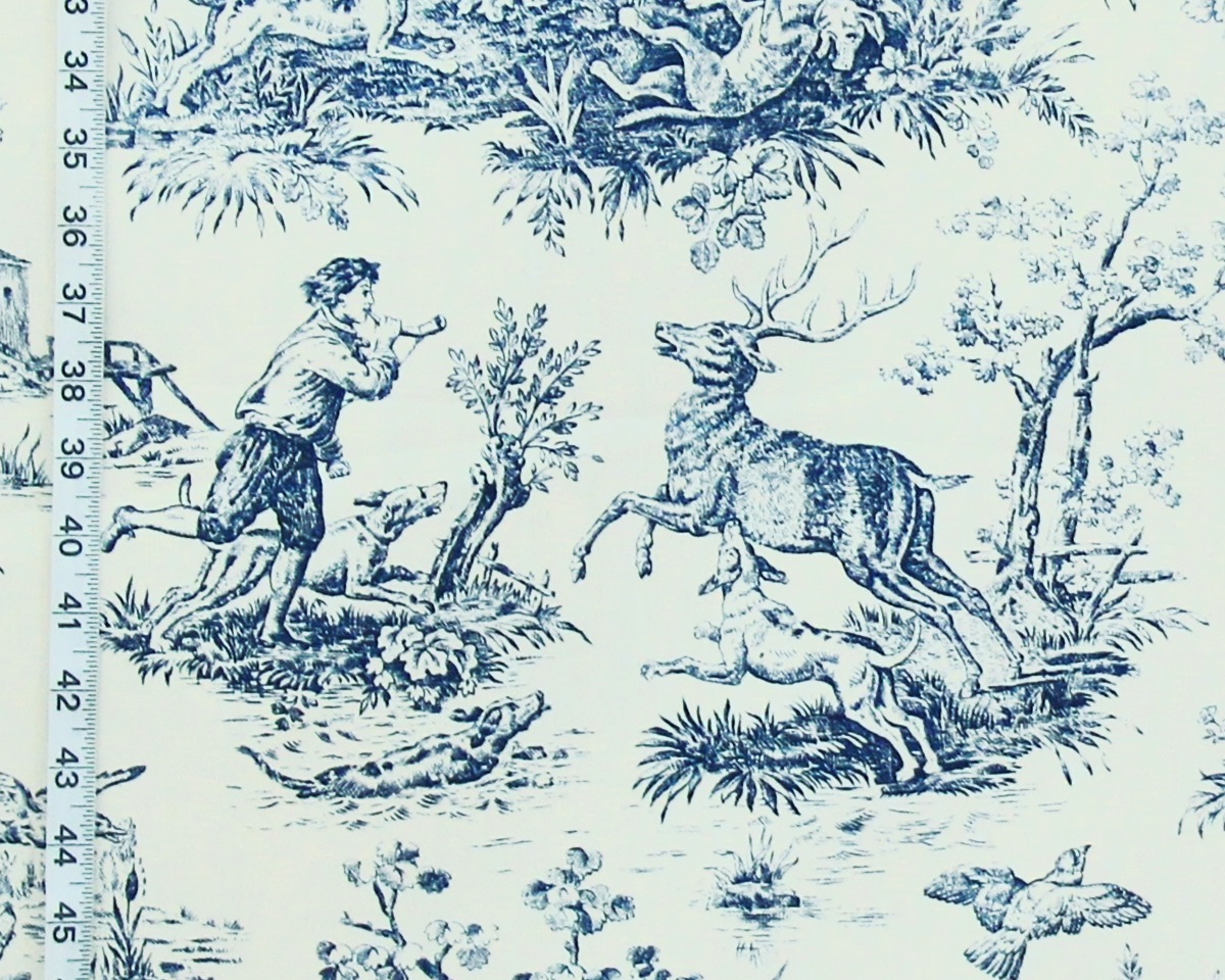 FRENCH HUNTING TOILE FABRIC