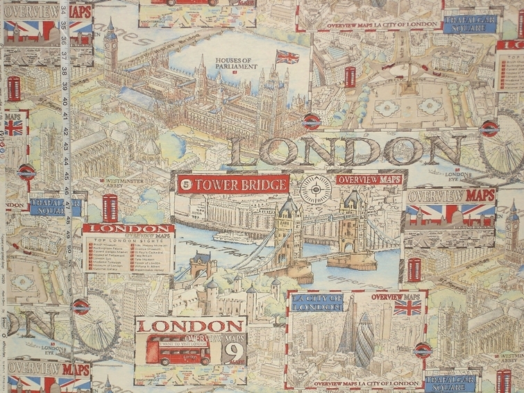 Map of London Fabric