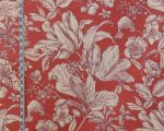 Purple tulip salmon rose toile fabric