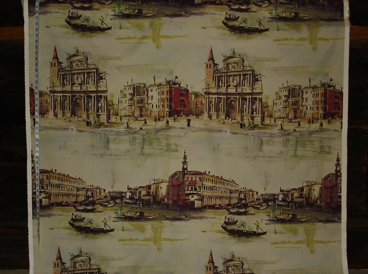 VENICE FABRIC- ANTIQUE ITALIAN PAINTING