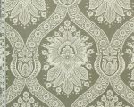 Grey colonial floral toile fabric modern