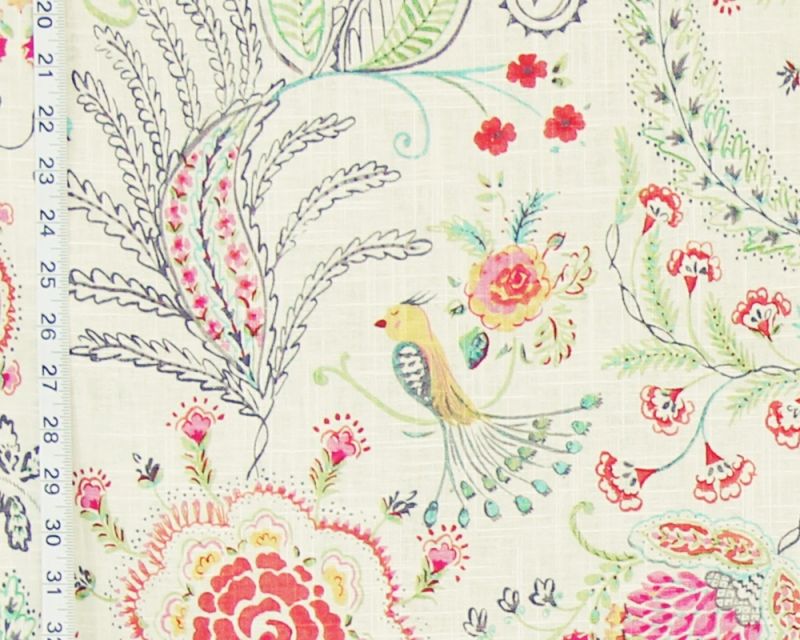 Whimsical garden fabric