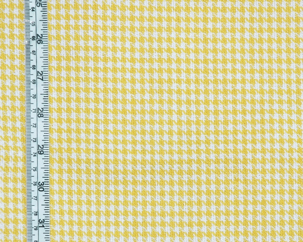 Yellow Houndstooth Fabric