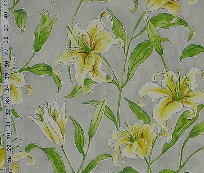 YELLOW LILY FABRIC