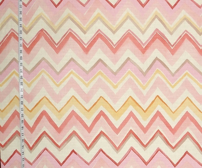 PINK CHEVRON FABRIC