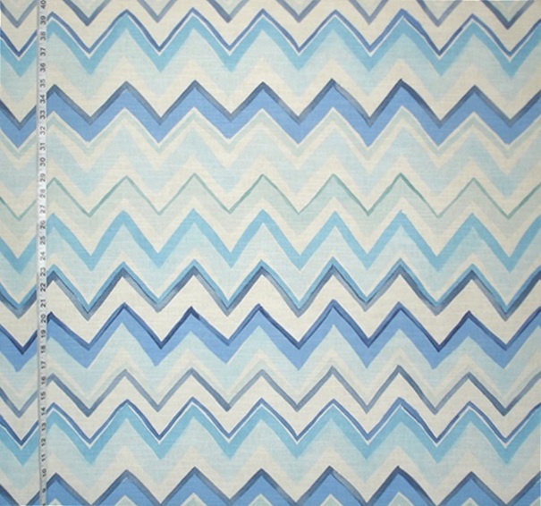 Blue Chevron Fabric