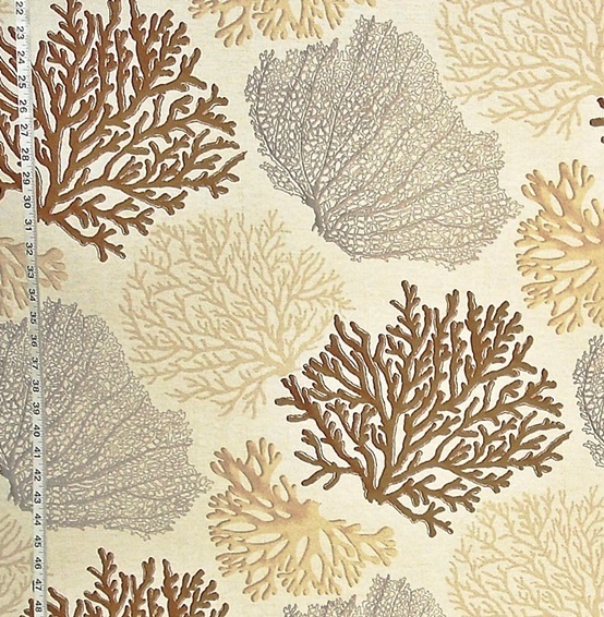 BROWN CORAL FABRIC