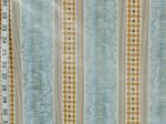 Blue plaid chintz fabric vintage Clarence House Victoria Stripe 5 1/2 yd