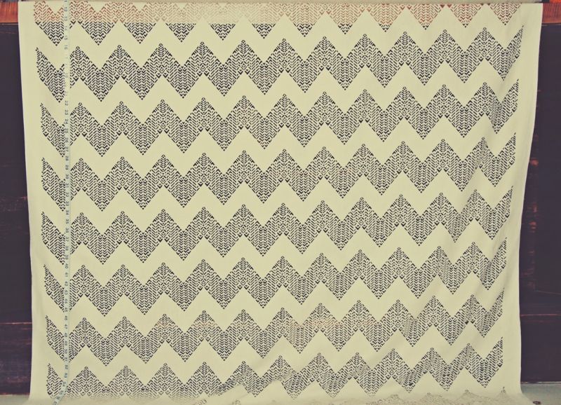 Chevron lac fabric