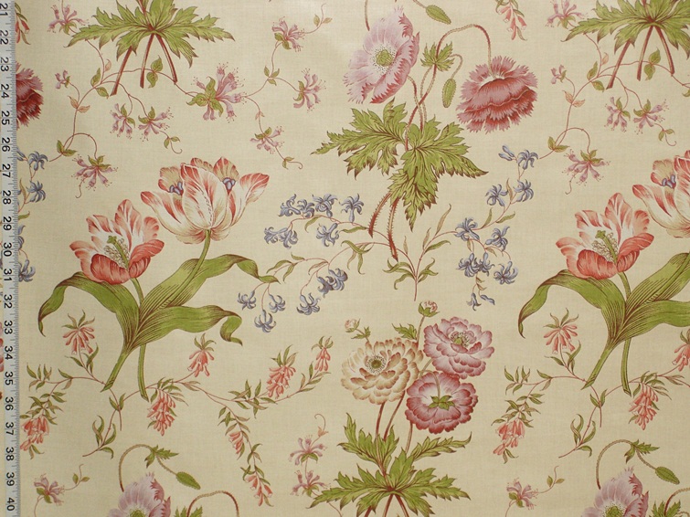 GREEFF TULIP POPPY FABRIC