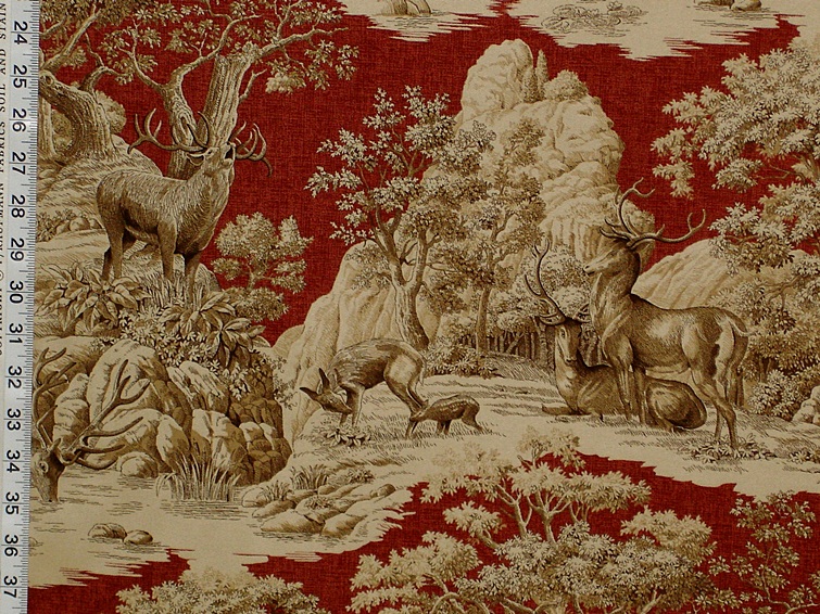 Red Deer Fabric