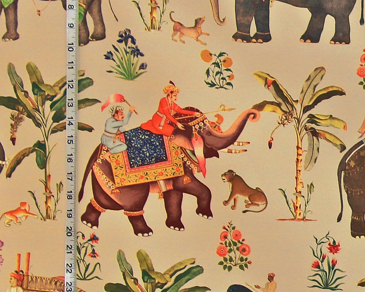Indian Elephant Fabric