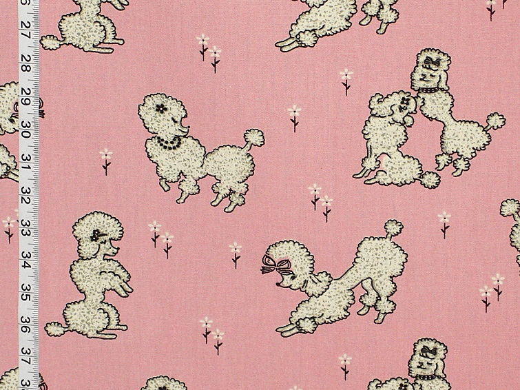 Pink Poodle Fabric