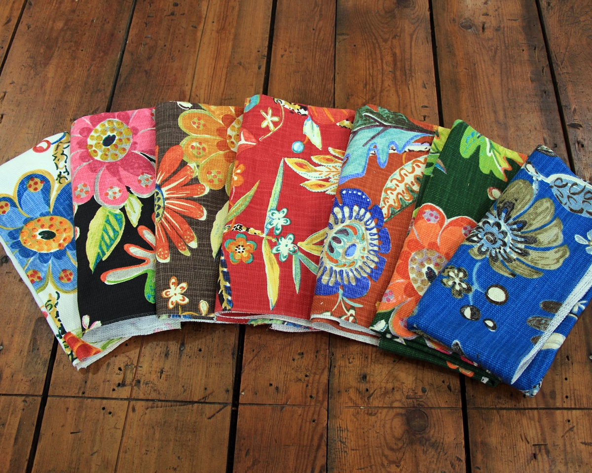 RETRO MODERN FLORAL FABRIC SAMPLES