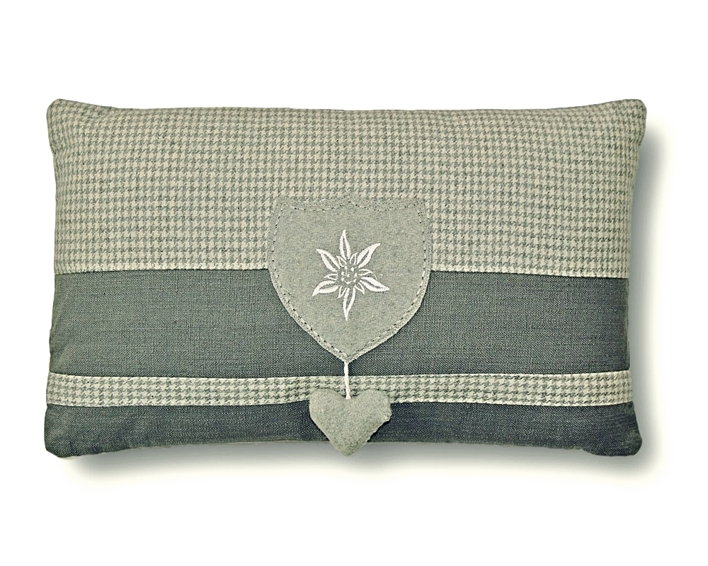 EDELWEISS HEART THROW PILLOW