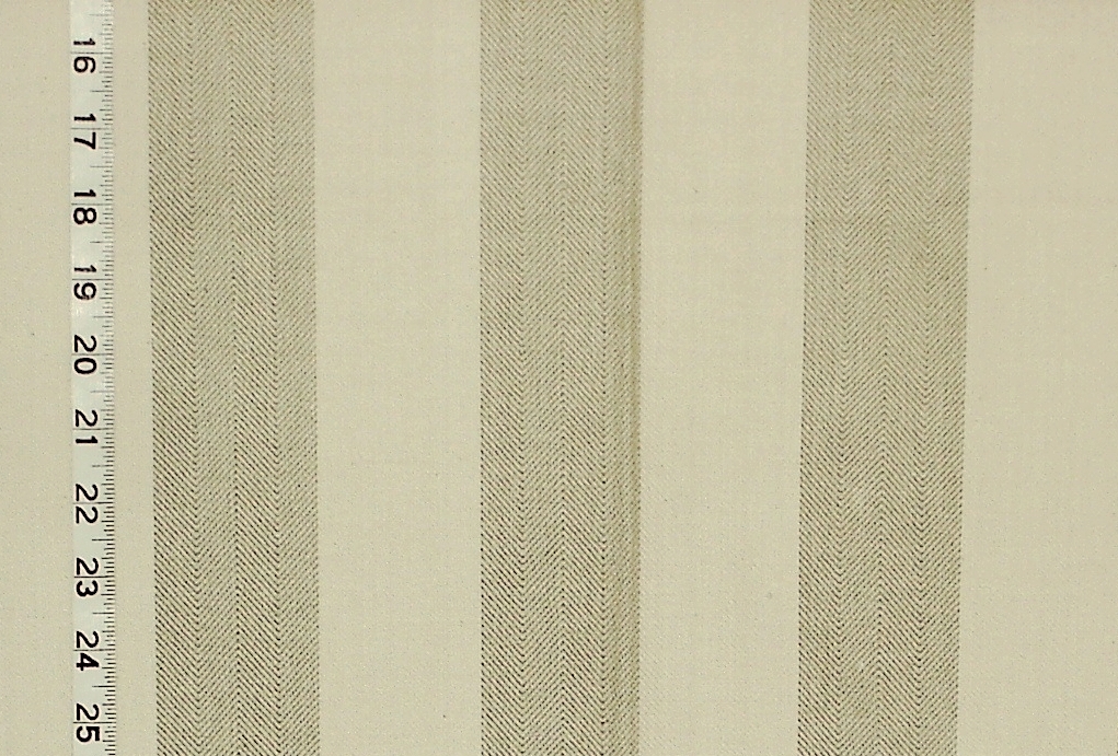 OATMEAL HERRINGBONE STRIPE