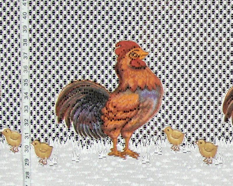 Rooster cafe lace