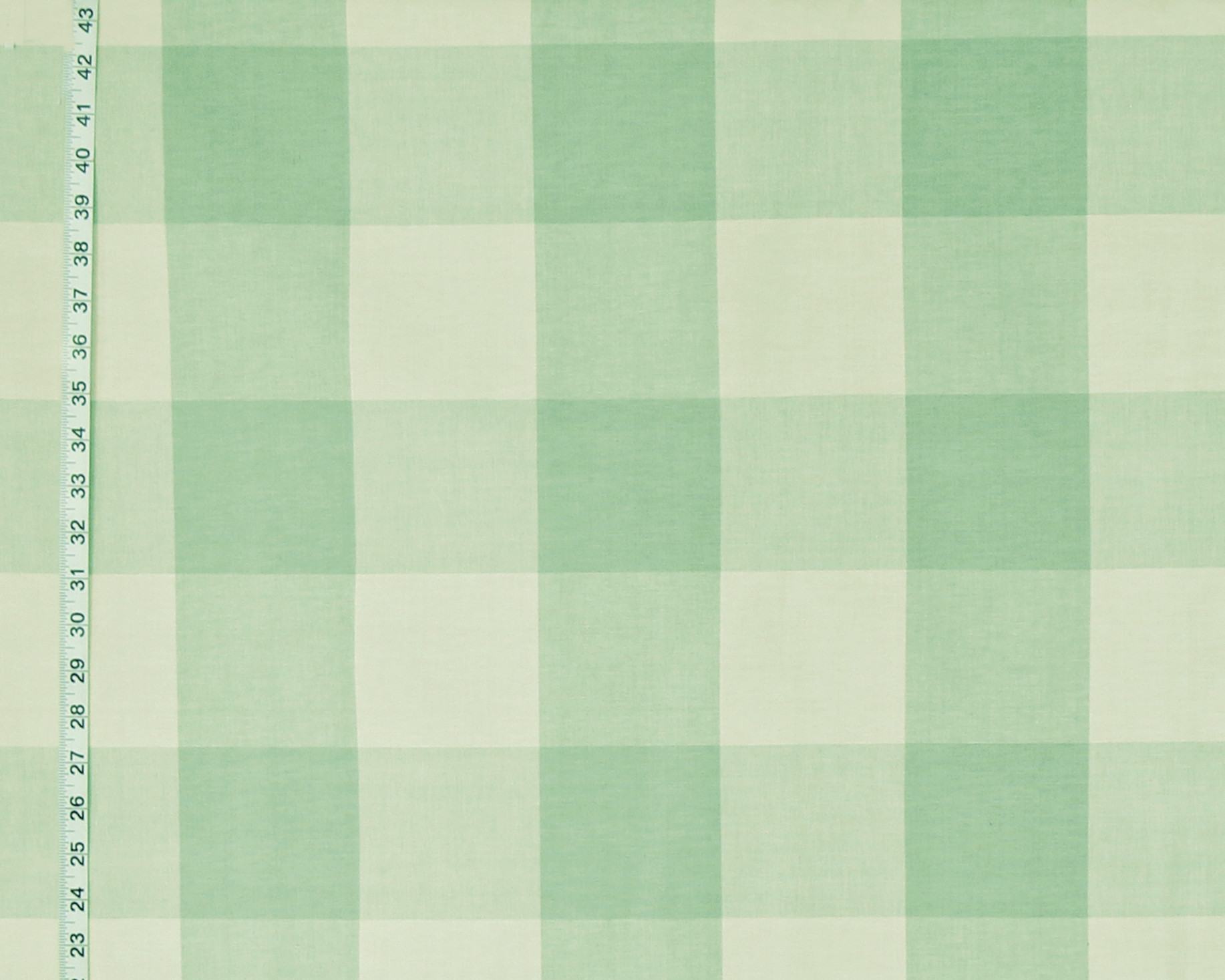 Mint green buffalo check fabric