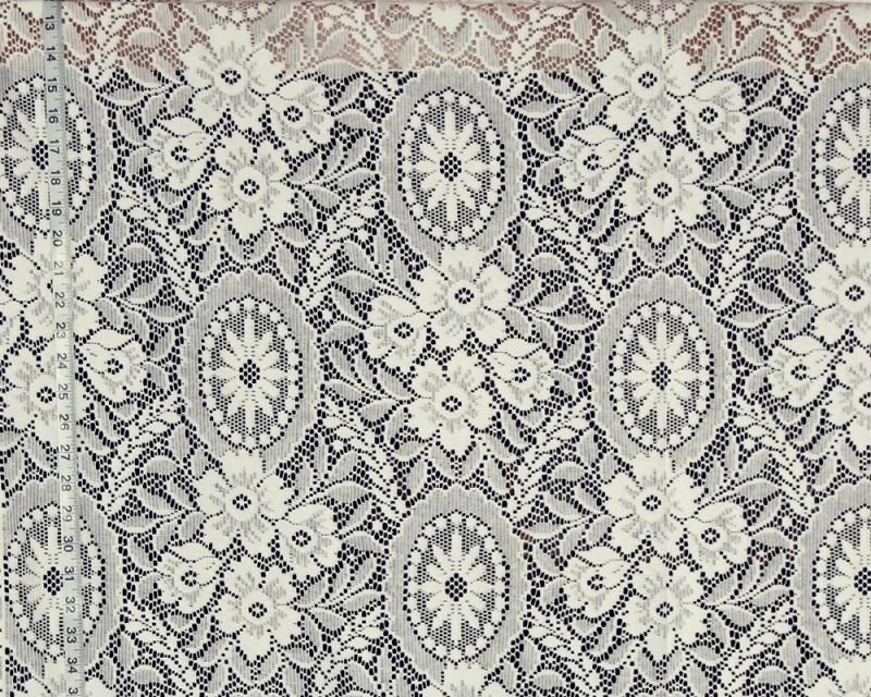 FLORAL LACE MEDALION FABRIC