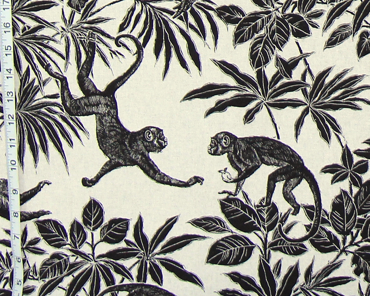 MONKEY SILHOUETTE FABRIC