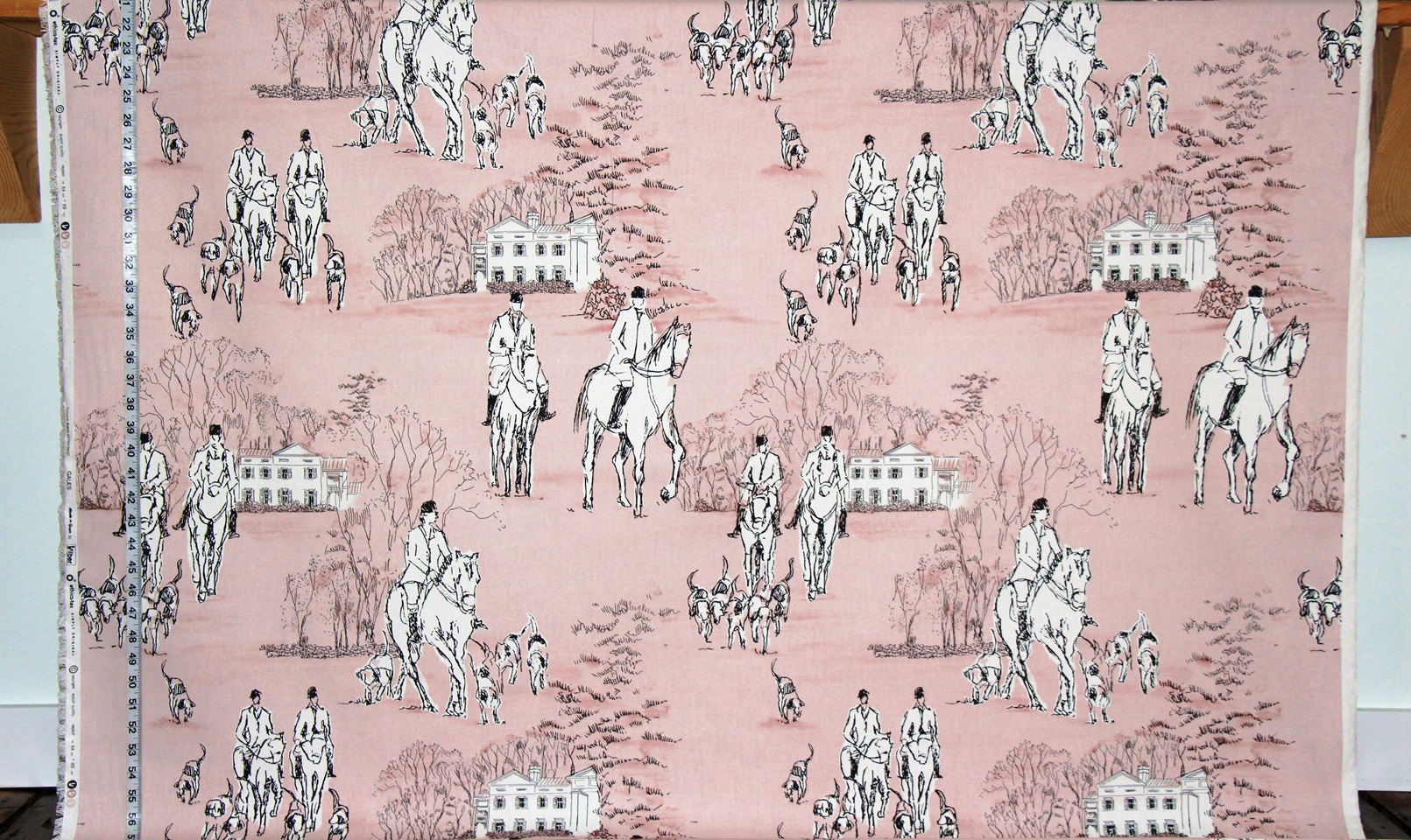 PINK EQUESTRIAN FABRIC