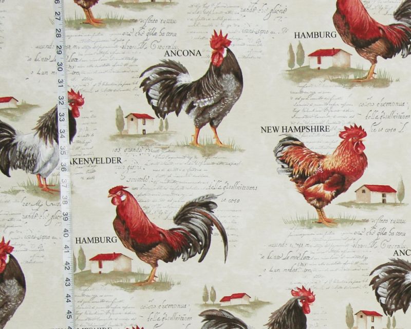 discount rooster fabric