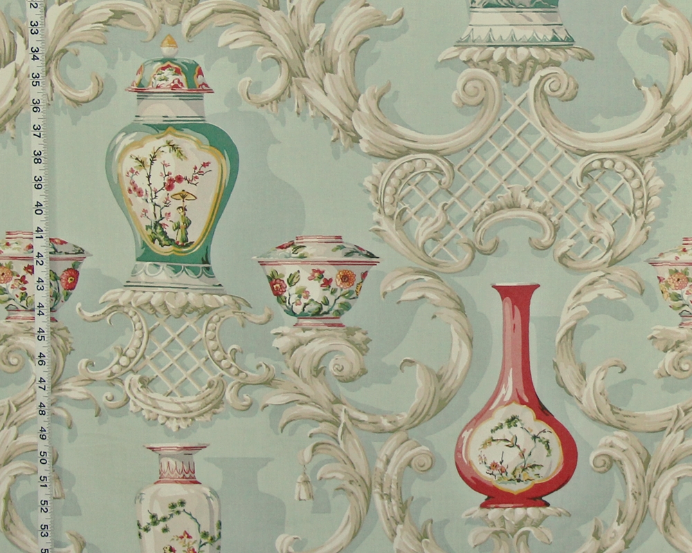 Schumacher Greeff Oriental Porcelain Fabric