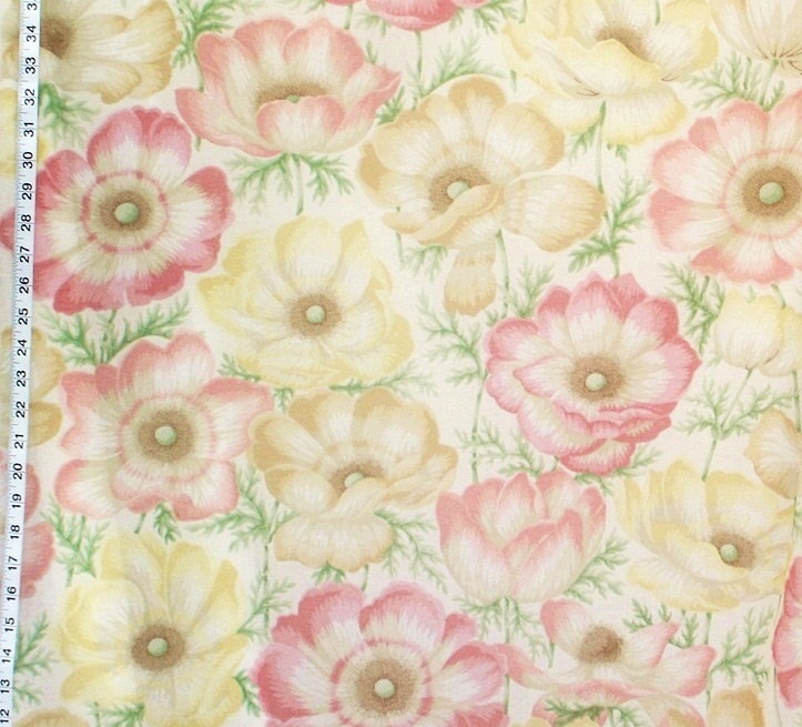 PASTEL ANEMONE SHEER FABRIC