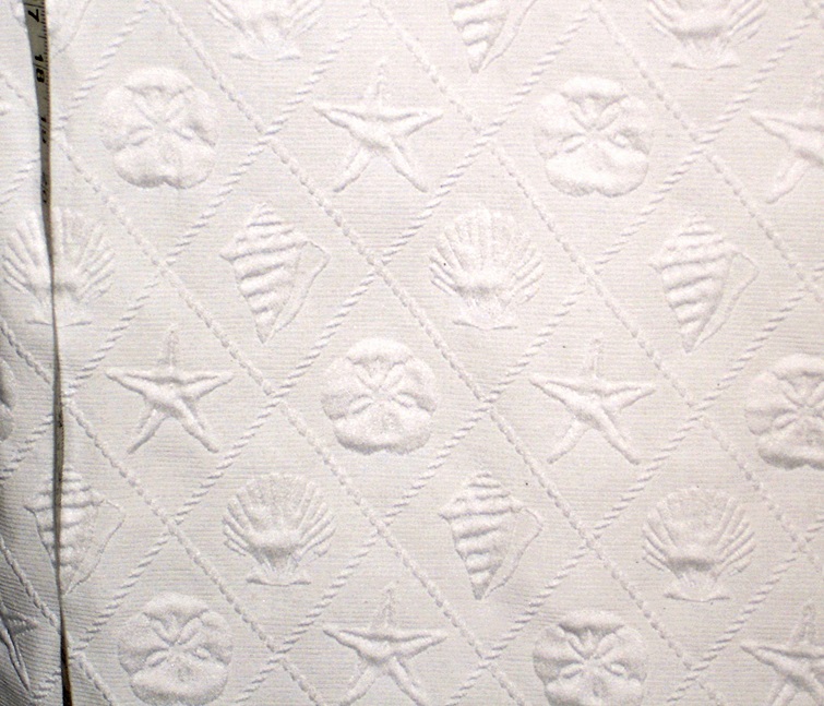 CREAM SEASHELL MATELASSE FABRIC