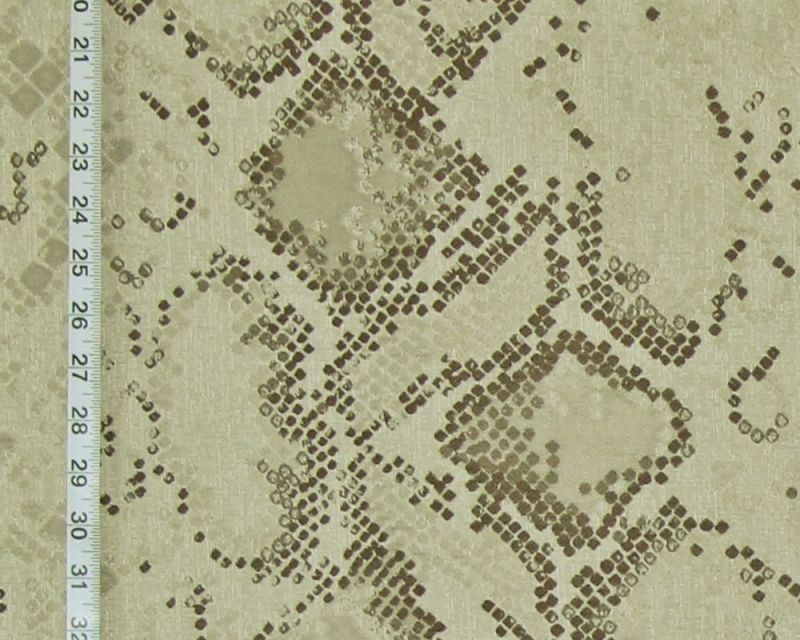 Beige snake skin fabric