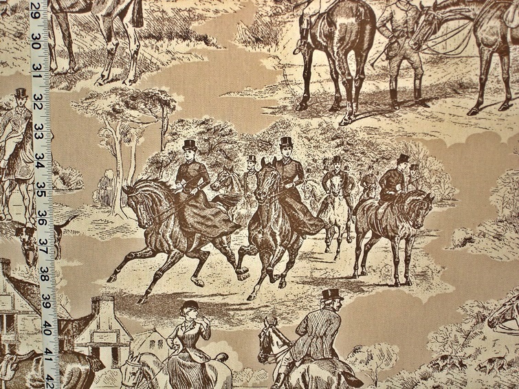Victorian Toile Fabric by the yard