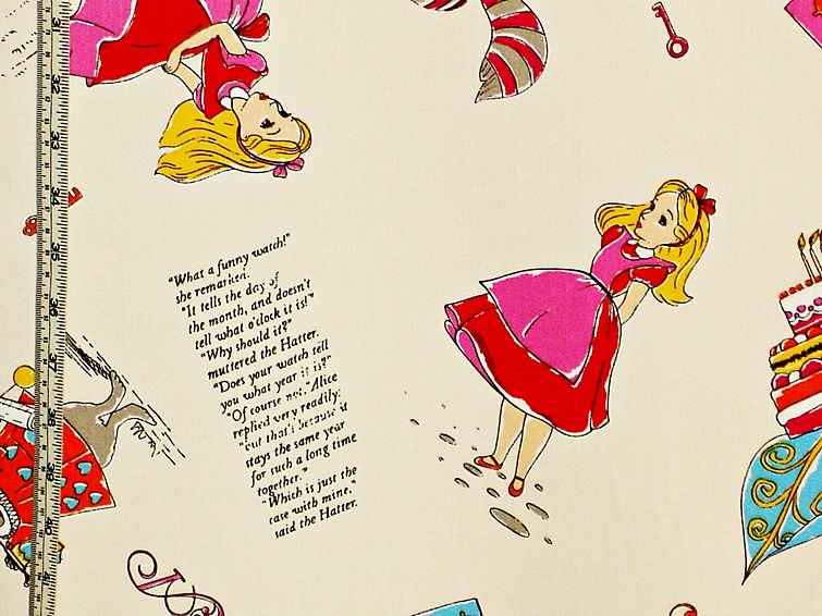 Alice in Wonderland Fabric