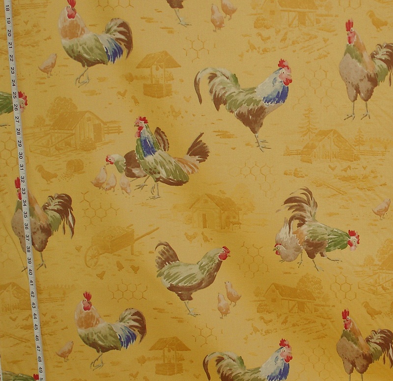 Yellow chicken wire toile fabric