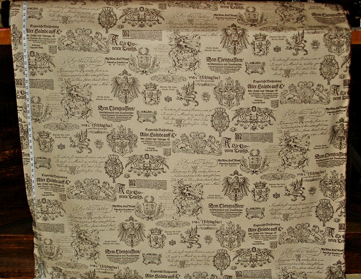 Heraldic shields fabric